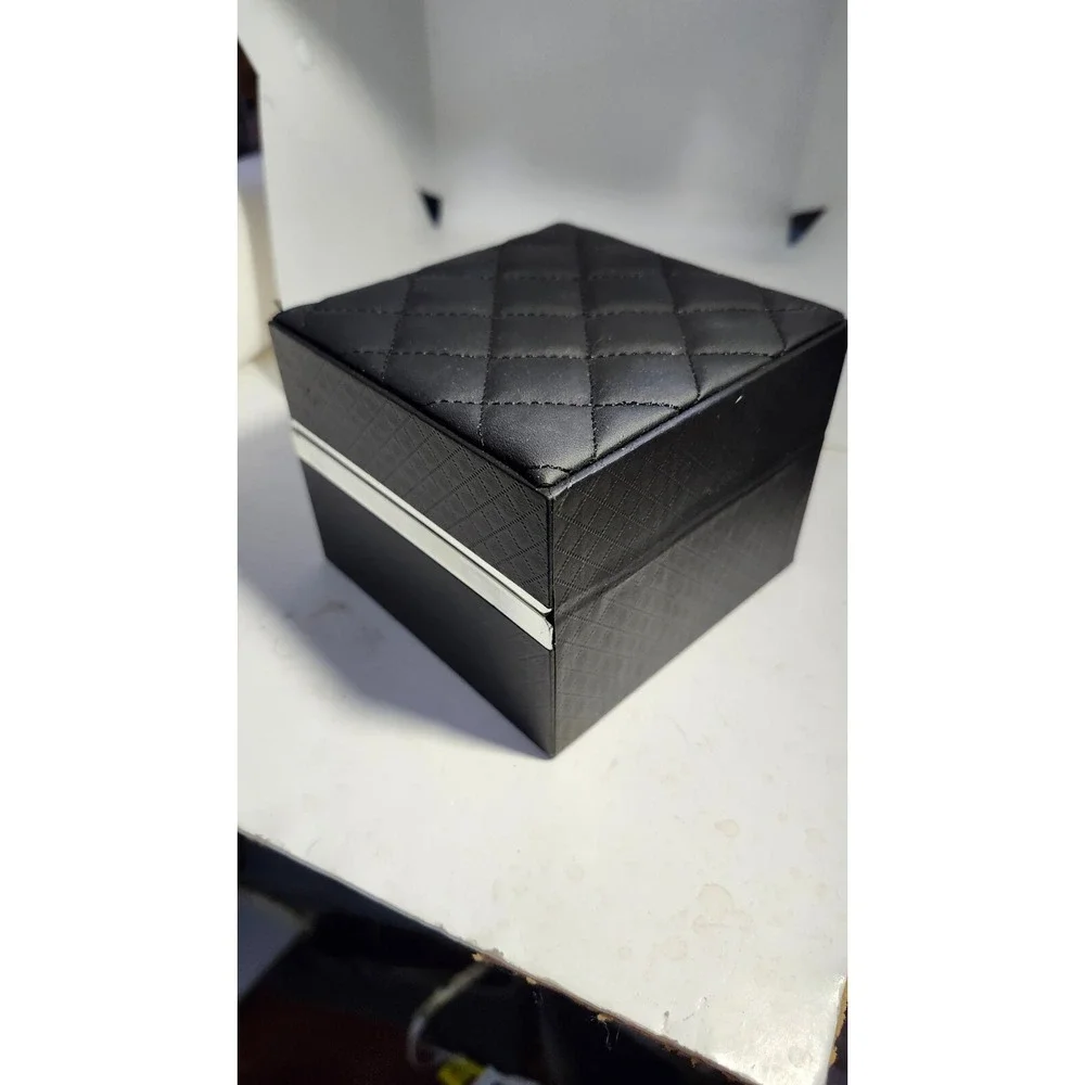 Bebe Empty Watch Or Bracelet Box Black W/ Cushion - BOX ONLY